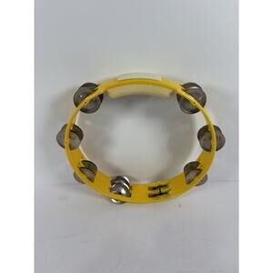 Rhythm Tech True Colors Tambourine Yellow Double Row Jingles
